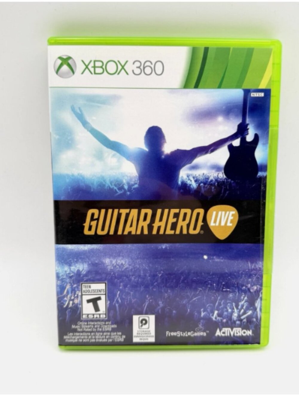 Xbox 360 Xbox live guitar hero games 2 discs total